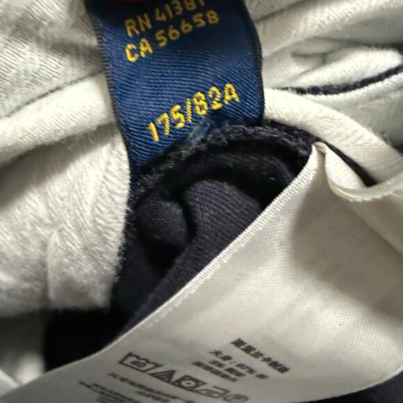 Polo Ralph Lauren Mens Stretch Slim Fit Chino Pants Navy Blue Straight Leg 32x32 - Picture 12 of 14